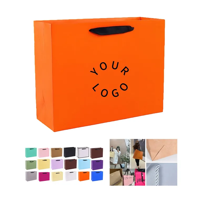 Paper Gift Bag with Flat Ribbon Handles · IMPBAG189 · image 1
