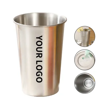 16 oz. Stackable Stainless Steel Drinking Cup