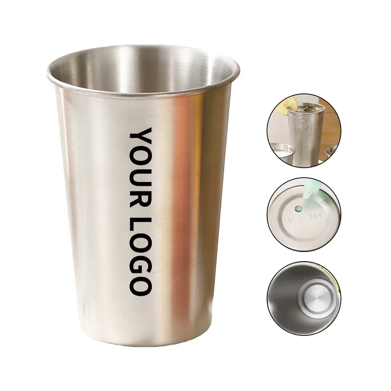 16 oz. Stackable Stainless Steel Drinking Cup · IMPDRI007 · image 1
