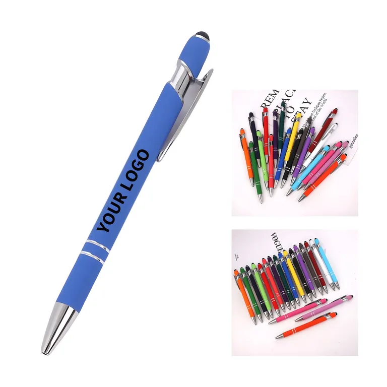 Metal Click Ballpoint Pen with Capacitive Stylus · IMPOFF135 · image 1
