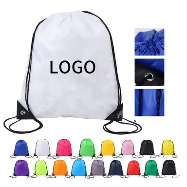 Polyester Drawstring Bag with Reinforced Corners