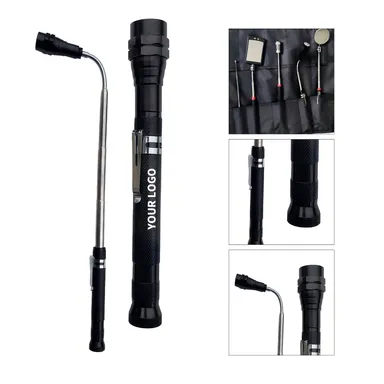 Telescopic Magnetic LED Work Flashlight