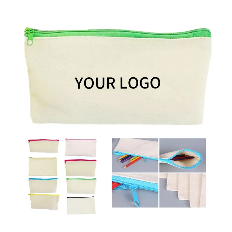 Canvas Zipper Pencil Pouch · IMPBAG002 · image 1