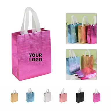 Metallic Glitter Non-Woven Tote Bag