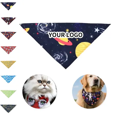 Polyester Triangle Pet Bandanna