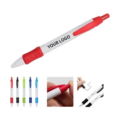 Retractable Ballpoint Pen with Dotted Grip