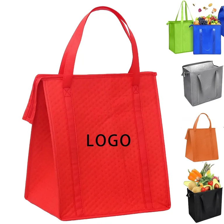 Insulated Grocery Tote with Zipper Top · IMPBAG064 · image 1