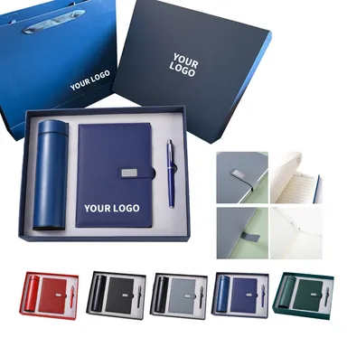 Temperature-Display Cup, Notebook and Pen Gift Set