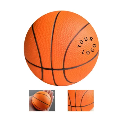 Mini Basketball-Shaped Foam Stress Ball