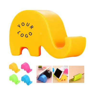 Elephant-Shaped Plastic Phone Stand