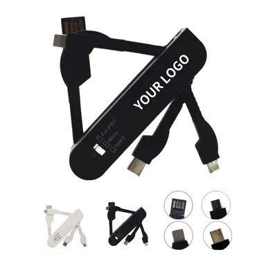 Foldable Three-in-One Charging Cable