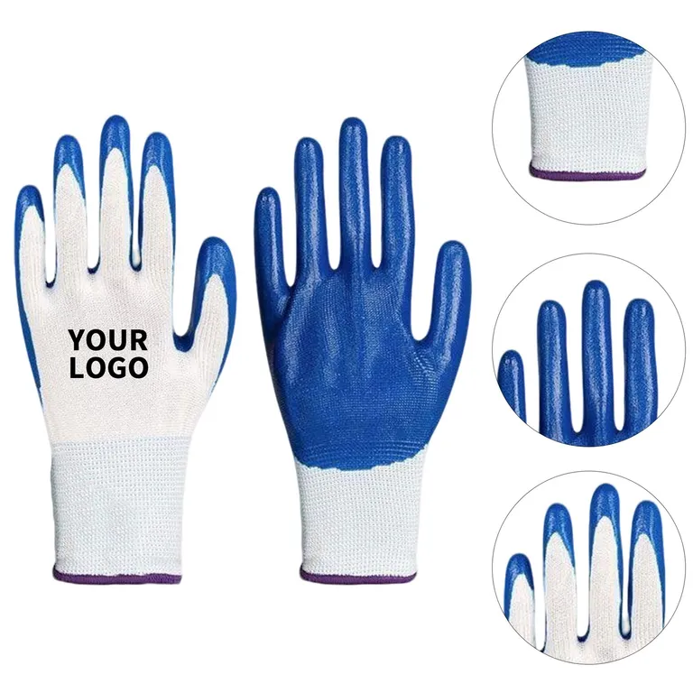 Polyester Work Gloves with Nitrile-Coated Palms · IMPAPP052 · image 1