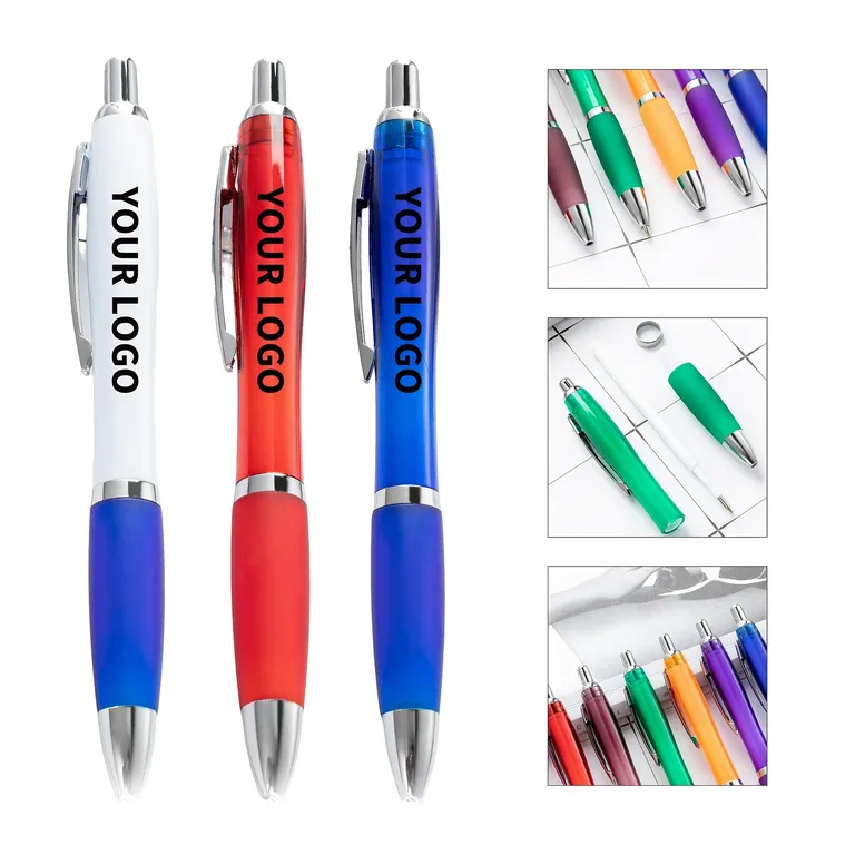 Retractable Ballpoint Pen with Colored Grip · IMPOFF152 · image 1