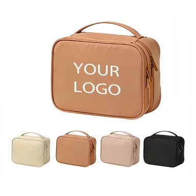 Travel Cosmetic Bag with Removable Divider