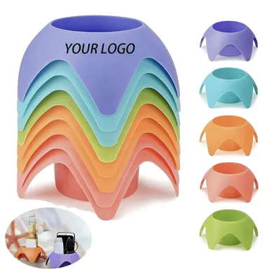 Scalloped Plastic Sand Drink Holder