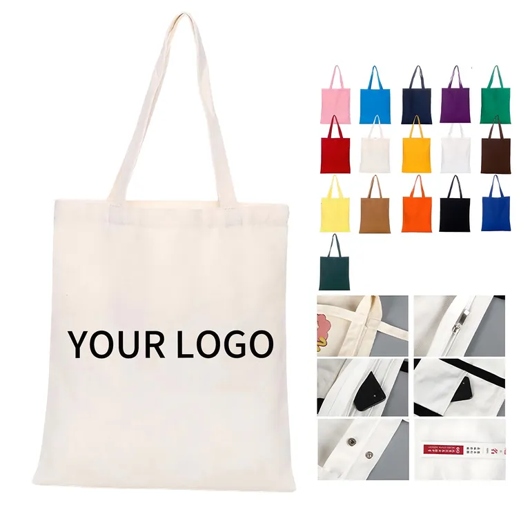 Compact Plain Canvas Tote Bag · IMPBAG166 · image 1