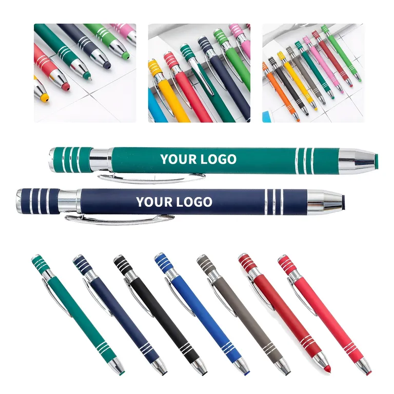 Click-Action Ballpoint Pen with Stylus Tip · IMPOFF118 · image 1