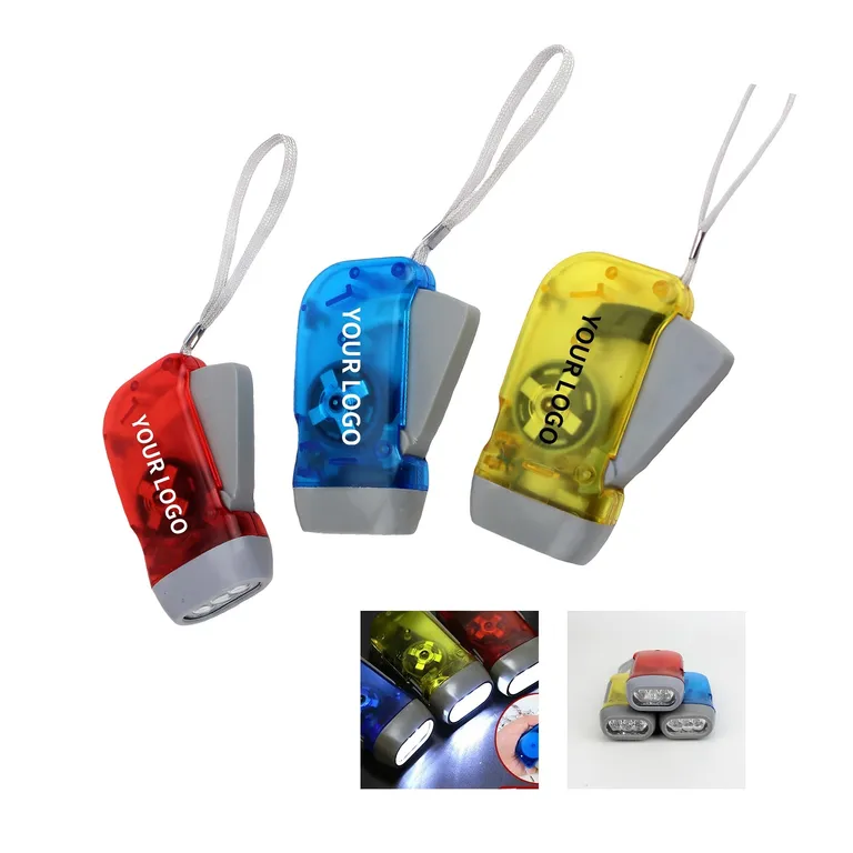 Hand-Press LED Flashlight with Wrist Strap · IMPTOO047 · image 1