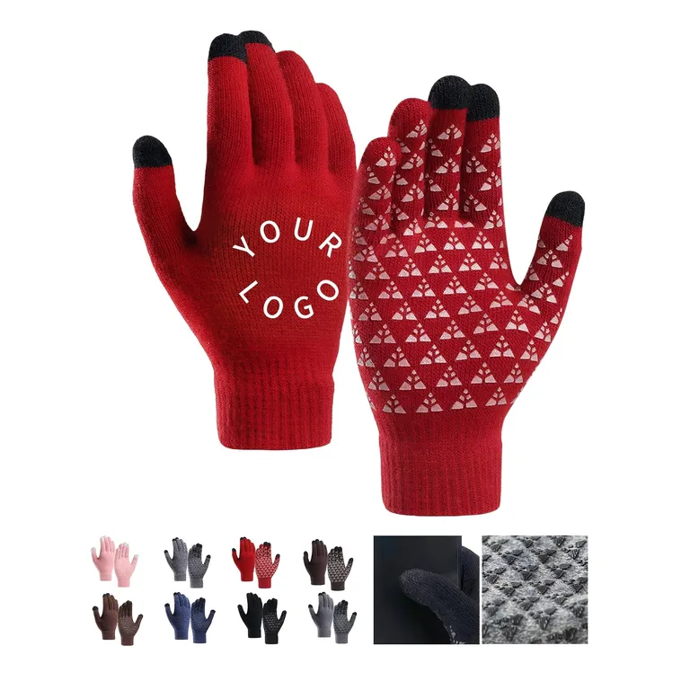 Knit Touchscreen Gloves with Napped Lining · IMPAPP014 · image 1