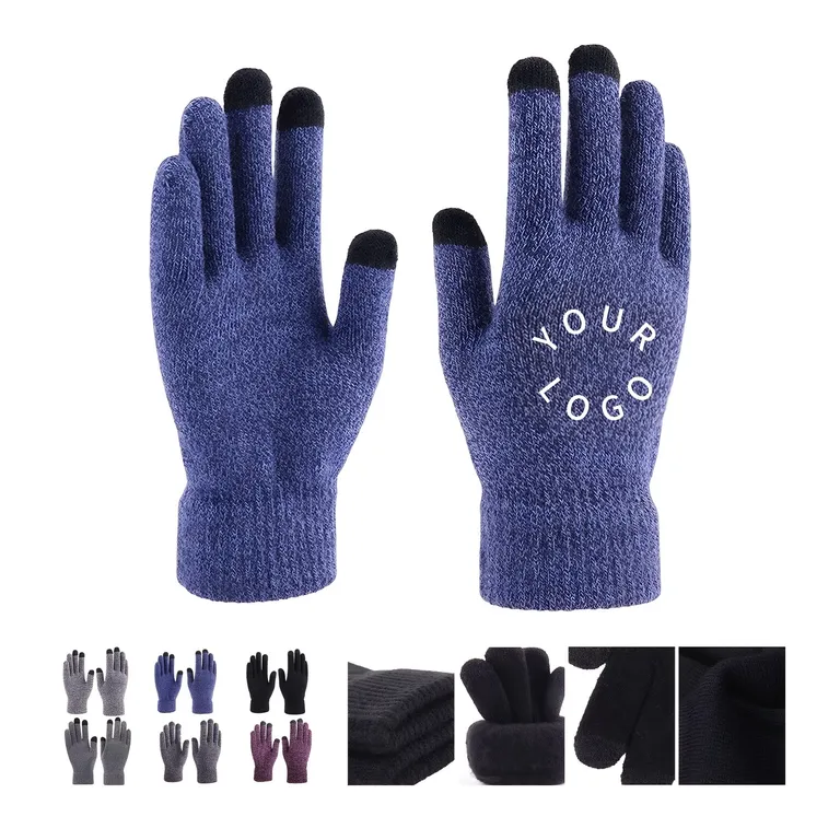 Acrylic Knit Touchscreen Gloves with Brushed Lining · IMPAPP016 · image 1
