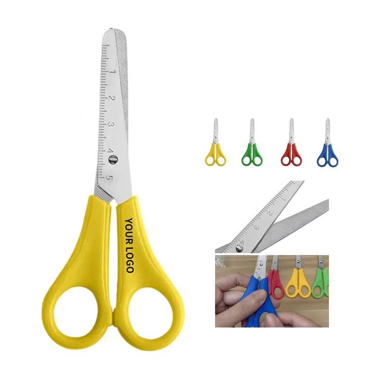 Craft Scissors with Molded Handles and Ruler Marks · IMPOFF111 · image 1