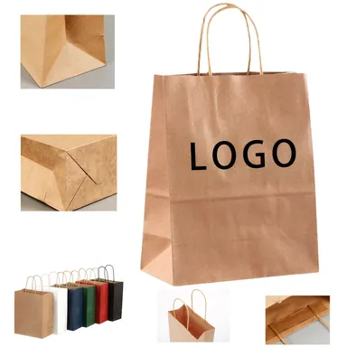 Kraft Paper Gift Bag with Twisted Handles