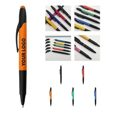 3-in-1 Stylus Ballpoint Pen with Highlighter