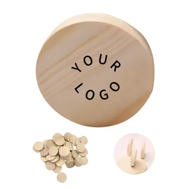 1.5 Inch Round Wooden Promotional Token