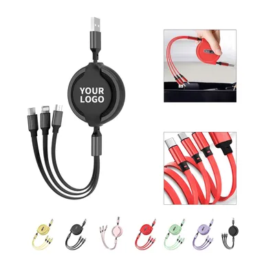 Retractable Multi-Connector Charging Cable