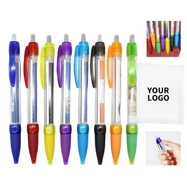 Pull-Out Paper Banner Ballpoint Pen