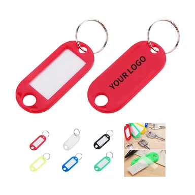Plastic Key Label Holder with Writable Insert