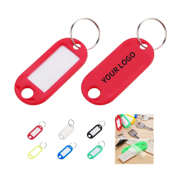 Plastic Key Label Holder with Writable Insert · IMPACC022 · image 1