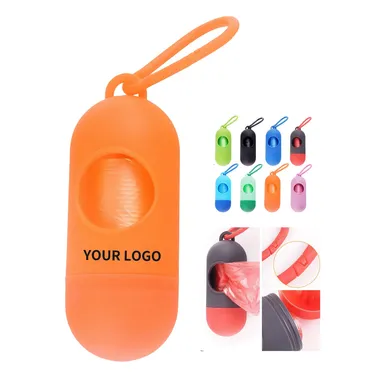 Capsule Pet Waste Bag Dispenser with Clip