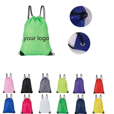 210D Oxford Drawstring Backpack with Corner Tabs