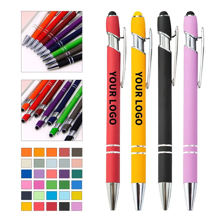 ABS Stylus Ballpoint Pen with Pocket Clip · IMPOFF059 · image 1