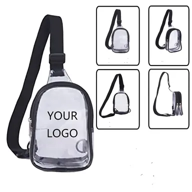 Clear Two-Compartment Sling Bag