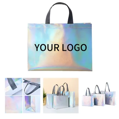 Holographic Non-Woven Gift Tote Bag