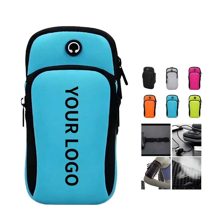 Adjustable Phone Armband with Zippered Pouch · IMPPHO055 · image 1