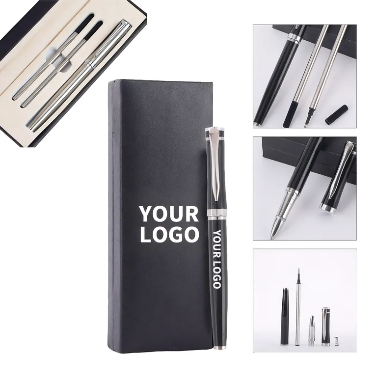 Metal Gel Pen Gift Set with Two Refills · IMPOFF108 · image 1