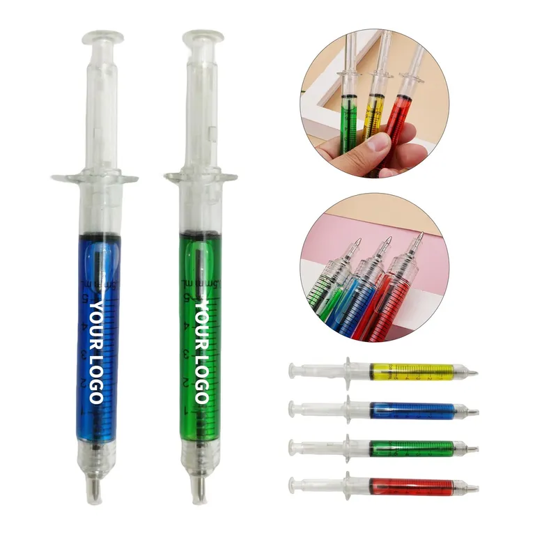 Syringe-Shaped Blue Ink Ballpoint Pen · IMPOFF020 · image 1