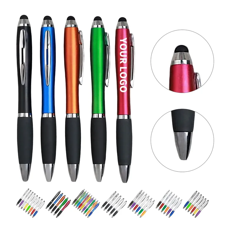 Twist Ballpoint Pen with Stylus and Grip Section · IMPOFF149 · image 1