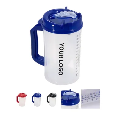30 oz. Double-Wall Mug with Lid and Straw