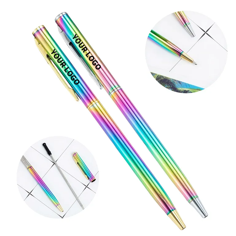 Rainbow-Finish Metal Twist Pen · IMPOFF105 · image 1