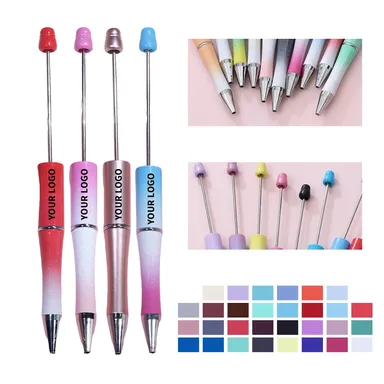 Ballpoint Pen for Optional Bead Decoration