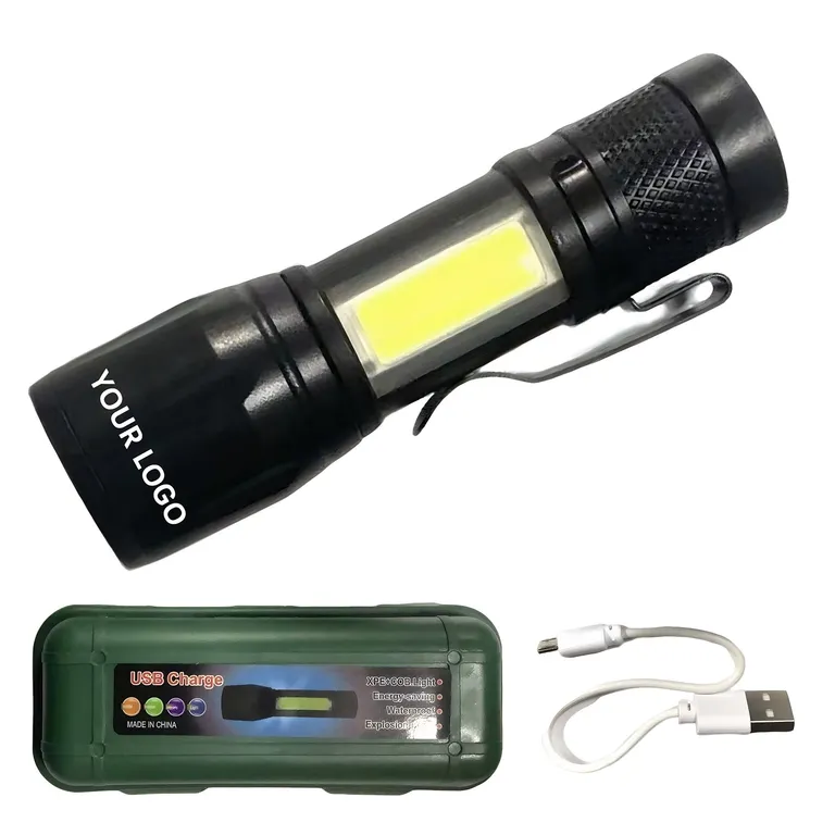 Rechargeable Mini Aluminum LED Flashlight Kit · IMPTOO013 · image 1