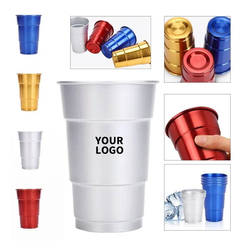 16 oz. Aluminum Party Cup with Rolled Rim · IMPDRI012 · image 1