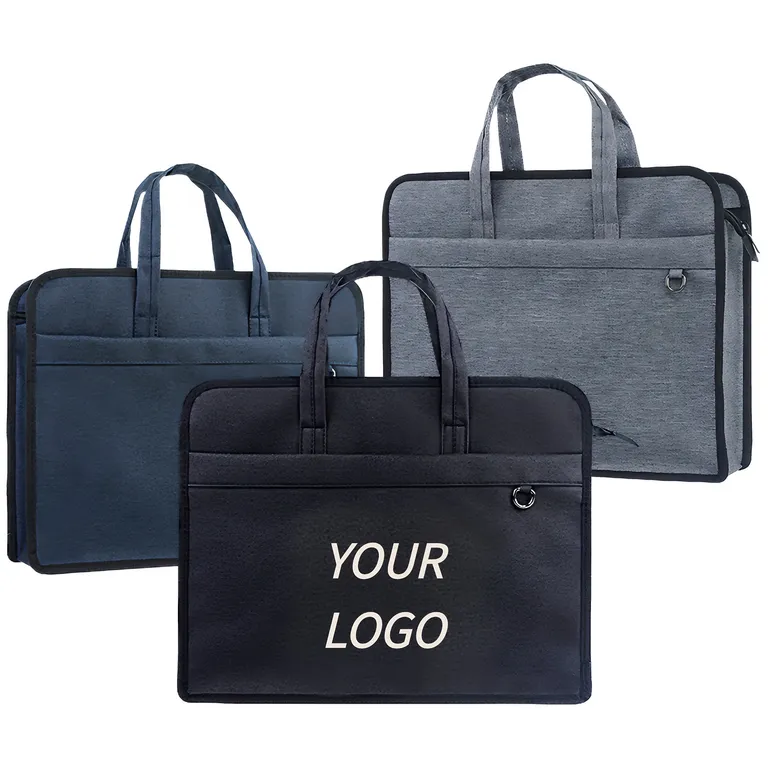 Zippered Document Briefcase with Carry Handles · IMPBAG118 · image 1