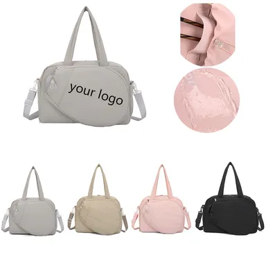 Zip Shoulder Carry Bag with Front Paddle Pocket