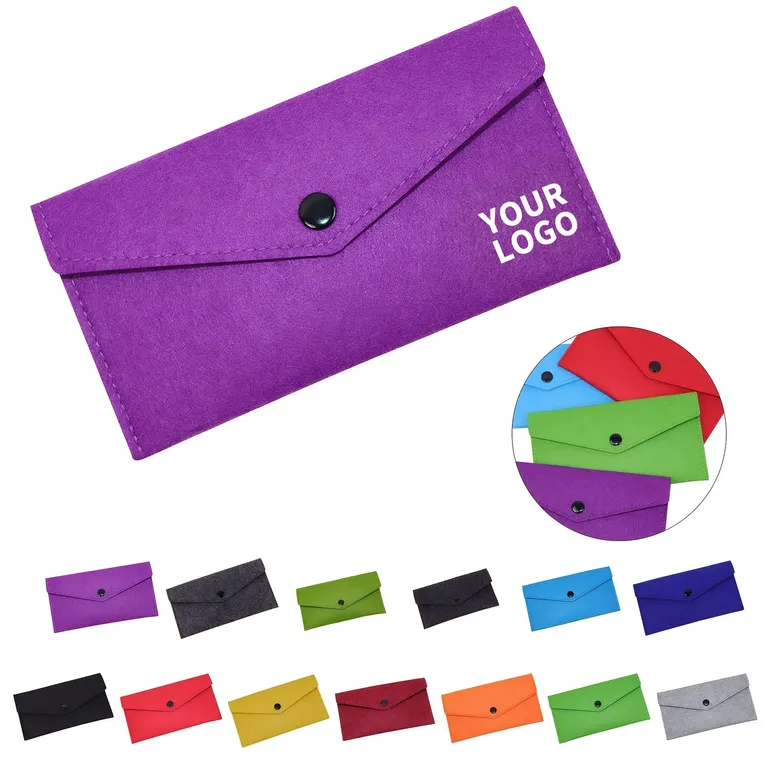 Felt Envelope Pouch with Snap Closure · IMPBAG048 · image 1