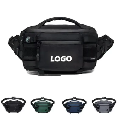 Multi-Pocket Waist Pack with Carry Handle